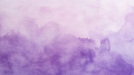 Poster - Smooth watercolor paper texture in light purple and lavender