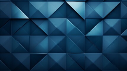 Fototapete - photograph of a modern abstract blue background with interlocking diamonds and squares in a complex geometric pattern, reminiscent of the Bauhaus design movement. 