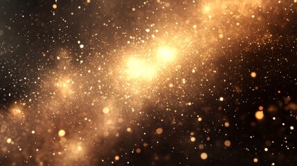 Poster - Glittering fireworks show with shimmering stars and bursts