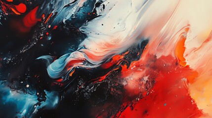 Poster - Abstract Art: Swirling Colors and Textures