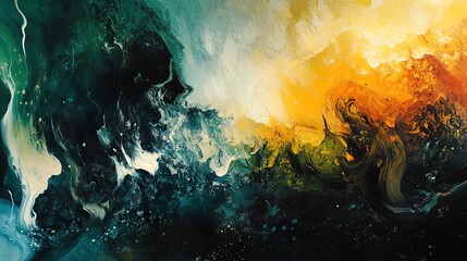 Wall Mural - Abstract Painting: A Symphony of Colors