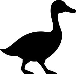 Wall Mural - duck icon Line art illustration