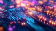 © Phichaphat - Abstract Circuit Board Glowing Blue and Orange
