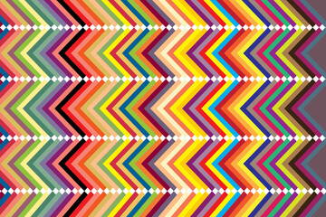 Wall Mural - simple abstract colorful rainbow color zig zag line pattern a colorful pattern of squares with a pattern of squares