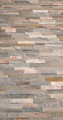 Wall Mural - wall grey brown brick lines stones gray brickwork background texture design facade