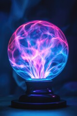 Sticker - Glowing Plasma Ball on Table