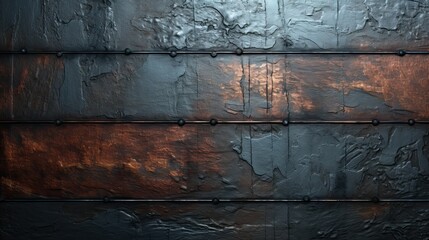 Wall Mural - black scratched metal texture  