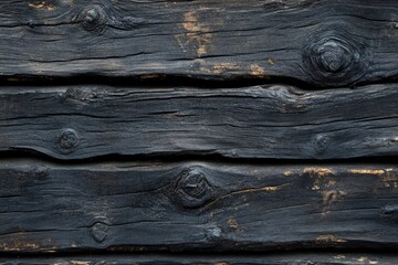 Wall Mural - Dark wood texture with knots. Perfect for rustic, vintage, and natural design projects.