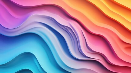 Aufkleber - Vibrant abstract background featuring fluid gradients of blue, purple, pink, and orange hues, creating a dynamic and modern visual effect.