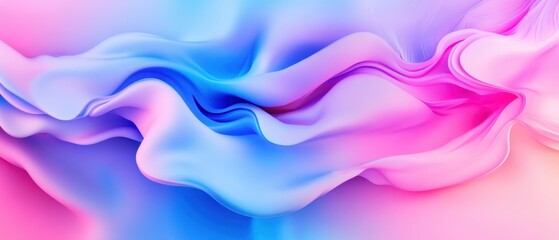 Poster - Colorful abstract background featuring fluid gradients of pink, blue, and purple hues creating a vibrant and dynamic visual effect.