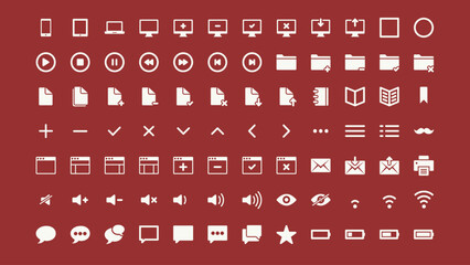simple vector icon for user interface, user interface