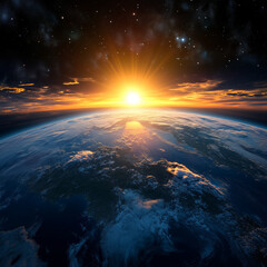 Wall Mural - sunset over the sea