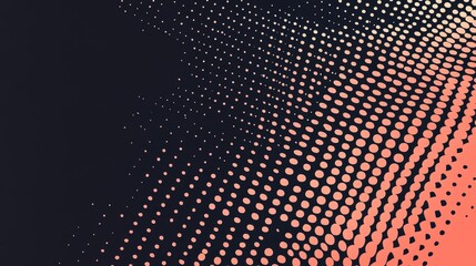 Wall Mural - a modern abstract background with a gradient of dots, symbolizing technology, data, growth, movement
