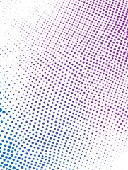 Wall Mural - a vibrant digital background with a gradient of purple and blue dots, symbolizing technology, innova
