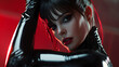 © Jan - portrait of a Young woman in latex clothing bdsm style portrait
