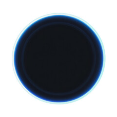 Wall Mural - PNG Abstract circular design with glowing edges