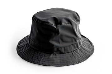 Black hat on white background