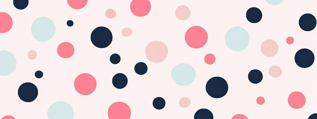 Sticker - A pink and blue background with many small blue and pink circles