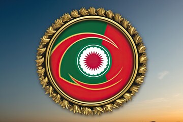 classic bangladesh flag emblem for independence day celebrations