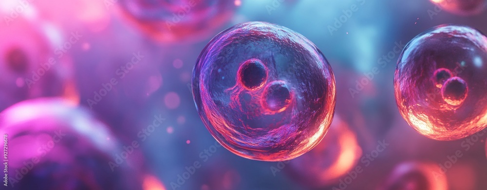 An image of the early stages of embryo development under a microscope ...