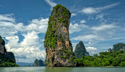 Wall Mural - Thailand travel. Krabi tourism. Islands and beaches of the Andaman Sea. Islands of Krabi National Park