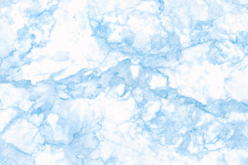 Wall Mural - blue background marble wall texture for design art work, seamless pattern of tile stone with bright 