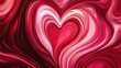 © Boinah - A vibrant abstract heart design in swirling red tones, symbolizing love and emotion.