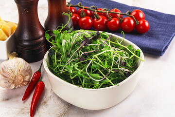 Micro green plants for cooking