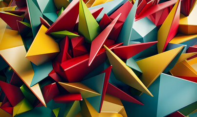 abstract 3d geometric background design