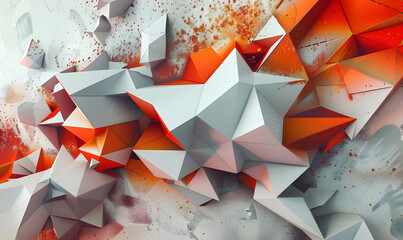 abstract 3d geometric background design