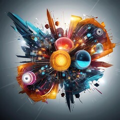 Dynamic modern technology animation background, background of cyber cyberspace technology web futuristic background, worldwide technology concept