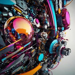 Dynamic modern technology animation background, background of cyber cyberspace technology web futuristic background, worldwide technology concept
