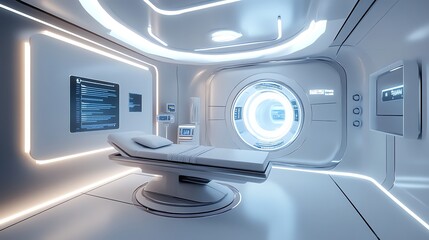 Poster - Futuristic Medical Room Interior