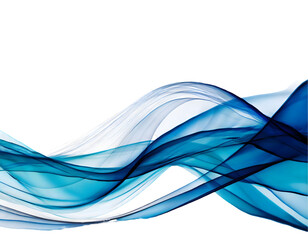 Sticker - abstract wave design on a white isolated background. generative ai.