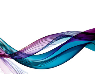 Sticker - abstract wave design on a white isolated background. generative ai.