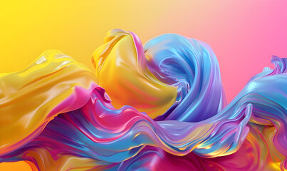 Wall Mural - abstract 3d splash paint background