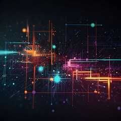 Dynamic modern technology animation background, background of cyber cyberspace technology web futuristic background, worldwide technology concept