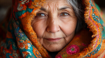 Conceptual photo with senior elderly man woman devoted to older people care support help day