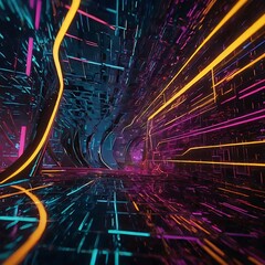 Dynamic modern technology animation background, background of cyber cyberspace technology web futuristic background, worldwide technology concept