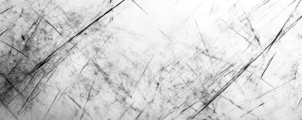 Wall Mural - Abstract grunge background with scratches and scratch lines on white paper