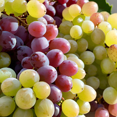 Wall Mural - bunch of grapes on the vine