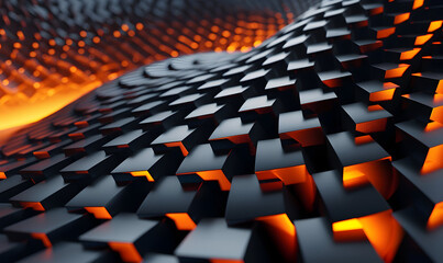 abstract 3d render detail waves and sparkle background