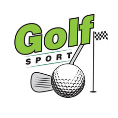 Canvas Print - Golf sport logo