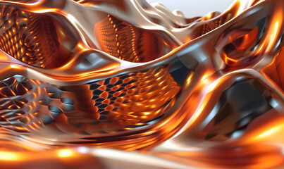 abstract 3d render detail waves and sparkle background