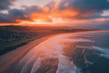 Poster - Half Moon Bay, Canada, Aerial View