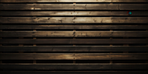 Wall Mural - Neat Horisontal Wooden Planks Background, Front View