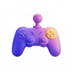 Purple and Yellow Game Controller