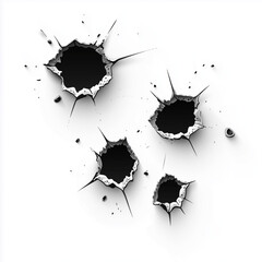 Wall Mural - bullet_holes
