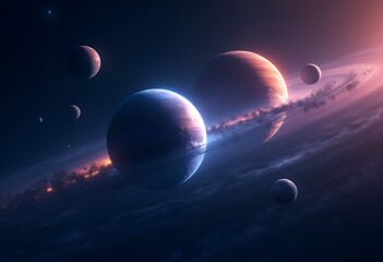 Wall Mural - A Journey Through Space Exploration