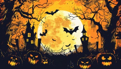 Wall Mural - Halloween Background